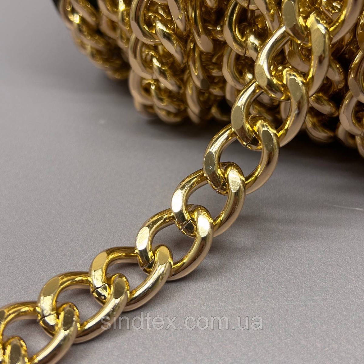 Декоративні ланцюги, колір золото 3,8 мм