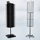 Стійка обертова MONO-156, H1900 D360/540 (6 граней, 156 місць). Торгова стійка під окуляри, стенд для розпродажу окулярів, фото 6