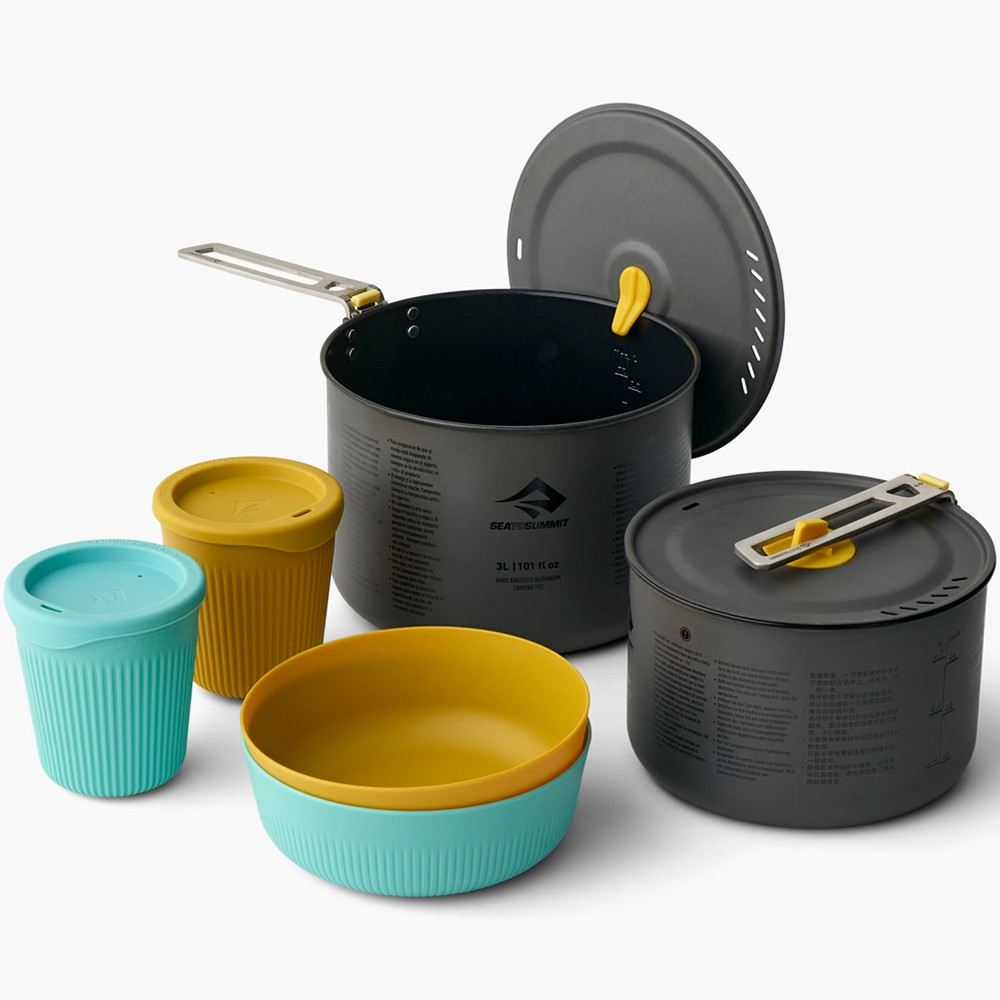 Набір туристичного посуду Sea To Summit Frontier UL One Pot Cook Set 2P (6 Piece)