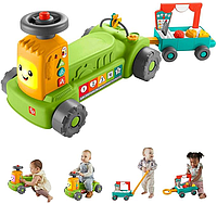 Каталка ходунки Фішер Прайс Трактор ферма ринок Fisher-Price Laugh & Learn 4-In-1 Farm To Market Tractor