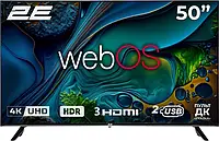 Телевізор 50" 2E LED 4K 60Hz Smart WebOS Black 2E-50A07KW