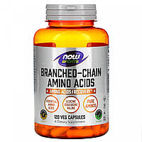 BCAA комплекс аминокислот с разветвлёнными цепями Now Foods (BCAA) 120 капсул