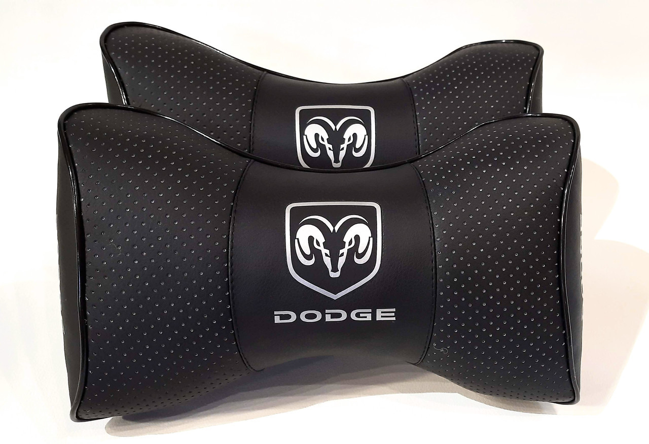 Подушка на підголовник в авто з логотипом Dodge 1 шт, фото 1