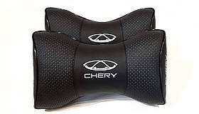 Подушка на підголовник в авто з логотипом Chery 1 шт