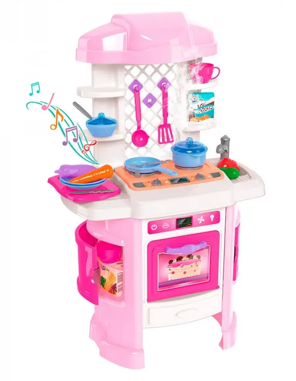 Дитячий ігровий набір посуду "Кухня ТехноК", кухонний пластиковий набір для дівчаток арт. 6696