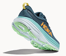 Кросівки для бігу чоловічі Hoka Bondi 8 1123202 RHD Real Teal / Shadow, фото 3