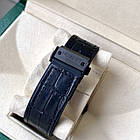 Чоловічий годинник Hublot Big Bang Black Carbon AAA наручний кварцовий з хронографом на каучуковому ремінці сапфір, фото 5