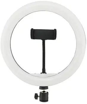 Кільцева світлодіодна LED лампа з пультом та тримачем для телефону MJ30 RING LIGHT
