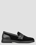 Лофери жіночі чорні натуральна шкіра Україна VM Villomi — розмір 36 (23,5 см) (модель: VMV1056-06ZKBL)