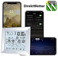 Метеостанція побутова для дому Електронна Домашня Метео Technoline DirektWetter WD2000 Silver (WD2000) Німеччина, фото 8