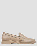 Лофери жіночі бежеві натуральна шкіра Україна VM Villomi — розмір 38 (24,5 см) (модель: VMV1056-06kBE)