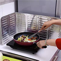 Защитный экран от брызг жира для плиты 84х32,5см. Зашитная панельдля сковороды. Защитная фольга от брызг