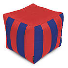 Пуф-кубик Студія комфорту Смугастий оксфорд стандарт+ червоний-синій (092174)
