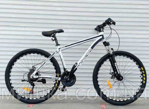 Велосипед  алюмінієвий на пром-підшипникахTopRider-680 колеса 29", рама 19", білий + крила у подарунок