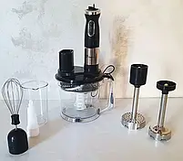 БЛЕНДЕР ПОГРАЖНИЙ 6В1 (КУХОННИЙ КОМБАЙН, ОВОНЕРЕЗКА, ЗМЕЛЬЧЧК) DOMOTEC MS-5107 800ВТ, фото 8
