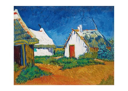 Открытка Vincent van Gogh — Three White Cottages in Saintes-Maries