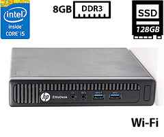 Комп'ютер HP EliteDesk 800 G1 DM/Intel Core i5-4590T 2.00GHz/8GB DDR3/SSD 128GB/Intel HD Graphics 4600/ Wi-Fi, DP, VGA, LAN