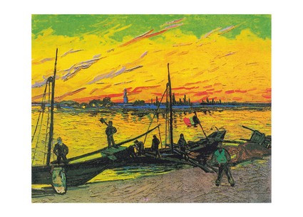 Листівка Vincent van Gogh — Coal Barges