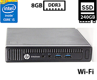 Компьютер HP EliteDesk 800 G1 DM/Intel Core i5-4590T 2.00GHz/8GB DDR3/SSD 240GB/Intel HD Graphics 4600/ Wi-Fi