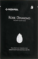 Тканинна маска з алмазною пудрою Medi-Peel Rose Diamond Radiant Glow Mask