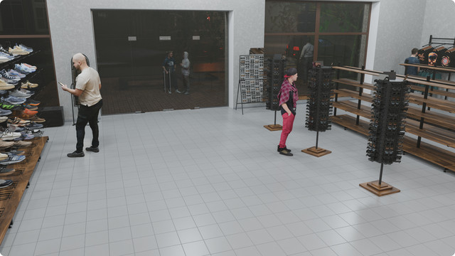 Візуалізація установки обладнання для магазину одягу Візуалізація установки обладнання для магазину одягу