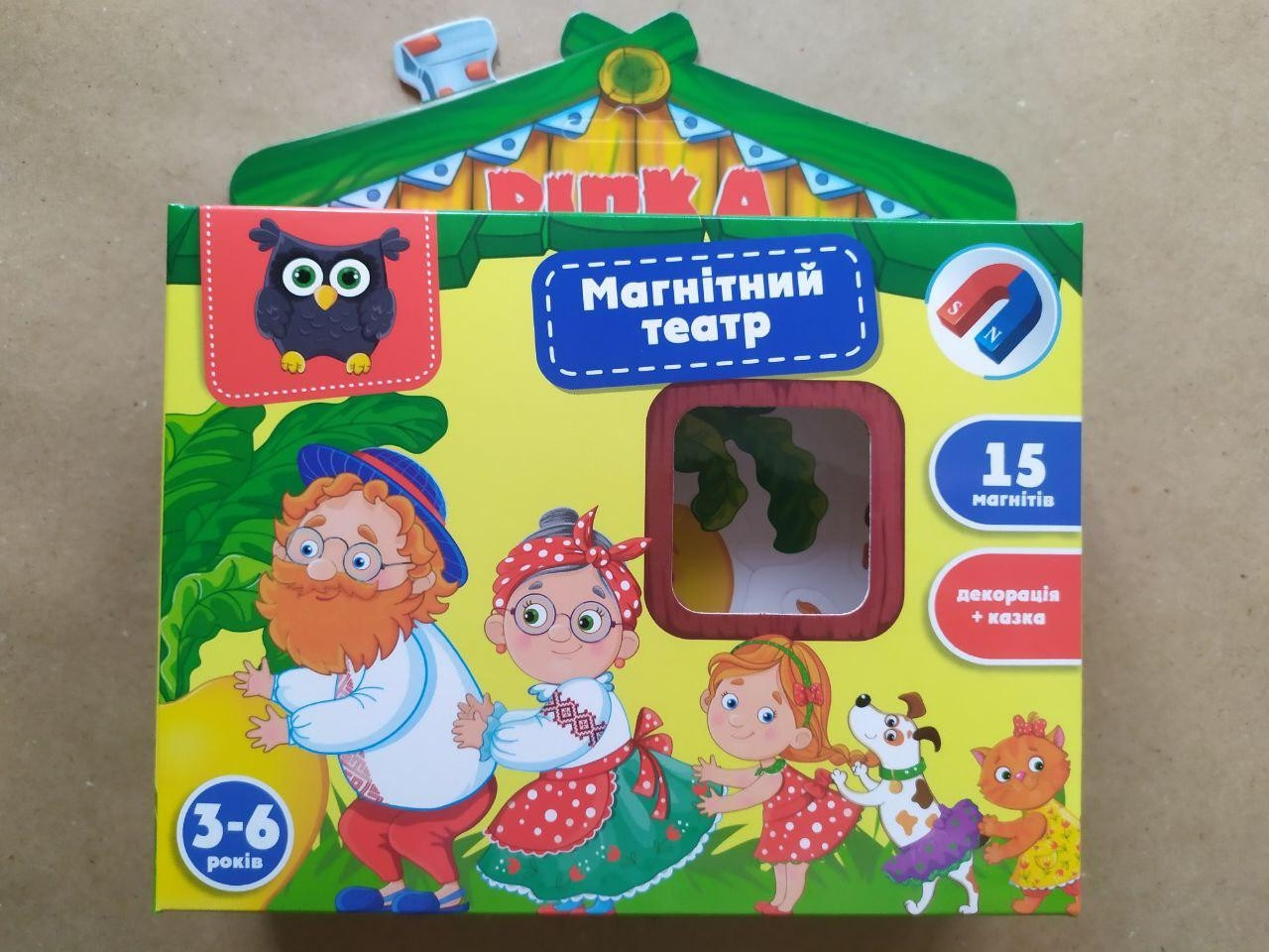 Гра настільна Vladi Toys магнітний театр Академія розвитку «Ріпка» (Укр) (VT3206-29), фото 1