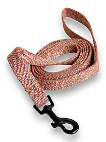 Брезентовий повідець для собак кольоровий. Повідець брезентовий 20 мм, 2 метра, Коричневий