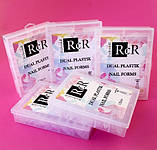 Верхні форми для нарощування нігтів RichColoR 04 (балерина з розміткою прозорі), 120 шт, фото 3