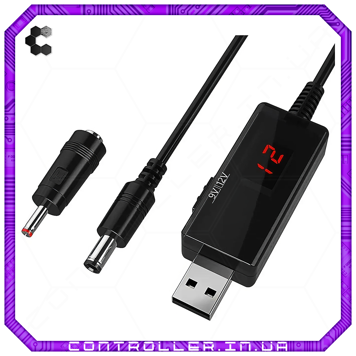 Підвищуючий перетворювач DC-DC USB 5В - 9В/12В KWS-912V, фото 1