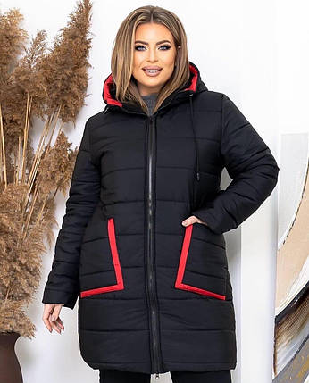 Шикарна жіноча куртка на синтепоні 150, тканина "Плащівка" 50, 54 розмір 50, фото 1