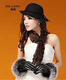 Шарф із хутра норки білий, фото 4