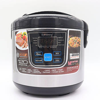 Мультиварка 6л, 1500W, 12 програм, Rainberg RB-801 / Мультиварка з антипригарним покриттям