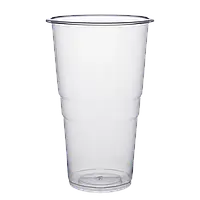 Одноразовые стаканы РР, объем 500 мл, прозрачные, полномерные с меткой, 50 шт/уп.