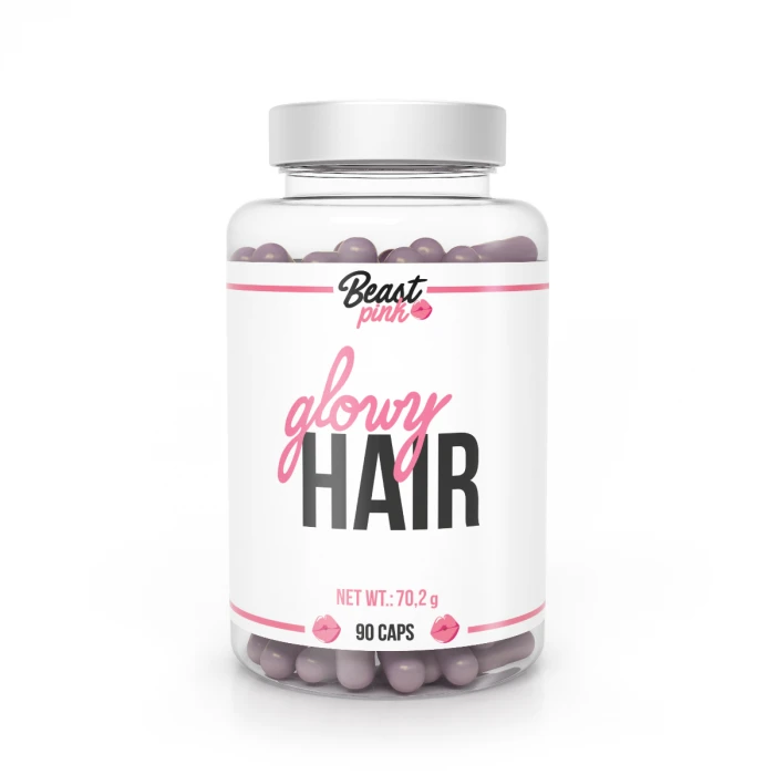 Вітаміни для волосся Glowy Hair - BeastPink,90 капсул