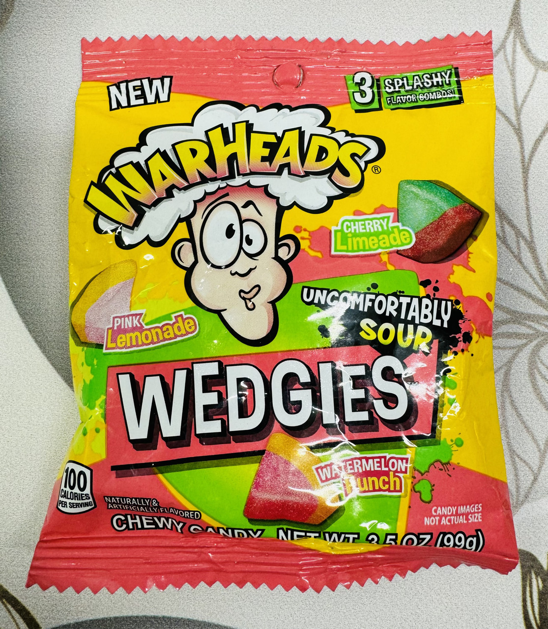 Кислі желейні цукерки Warheads Chewy Candy Wedgies