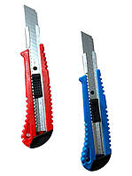 Нож канцелярский усиленный SHARP BLG лезвие 18мм пластиковый корпус, нож строительный механическая фиксация