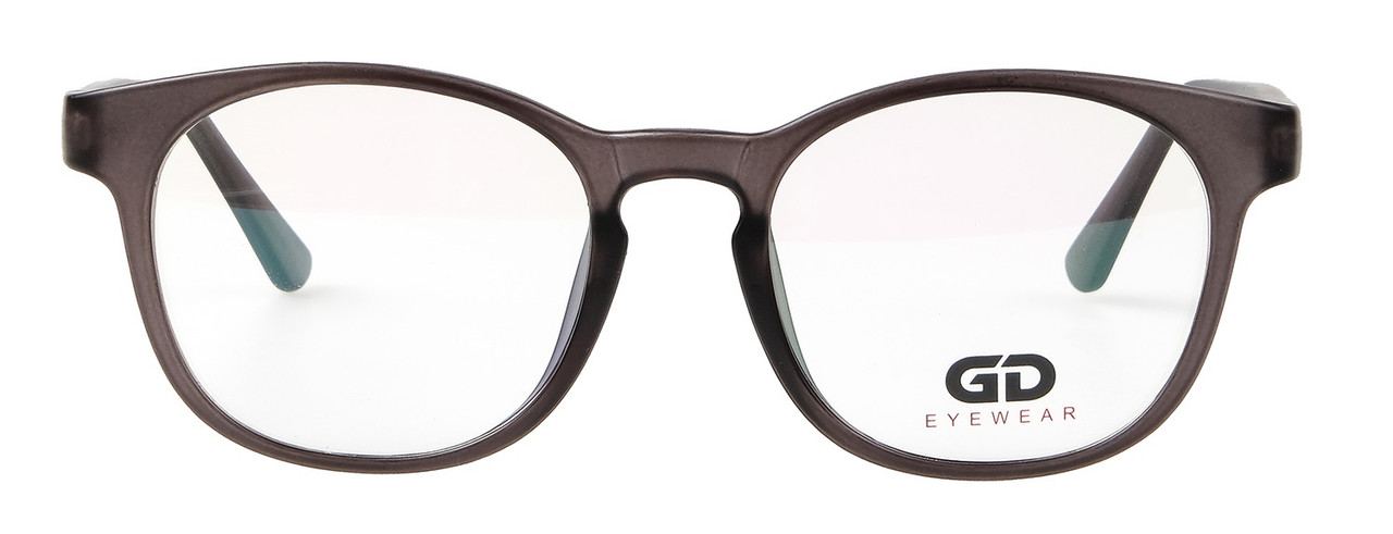 Пластикові окуляри з круглими лінзами 3 варіанта кольору (плюс/мінус або астигматика) лінзи - Корея, фото 1