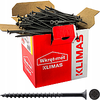 Шуруп саморіз 4,2х70мм Wkret-met KSGD по дереву гострий для гіпсокартону фосфатний чорний упаковка 250 штук