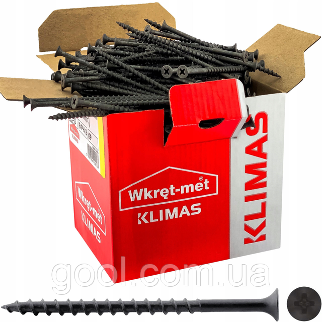 4.8х120мм_Wkret-Met_Klimas_KSGD_шуруп_саморез_по_дереву_черный_фосфатный
