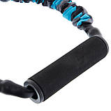 Еспандер трубчастий із ручками у захисному рукаві навантаження-25кг Zelart FI-7833-55, фото 4