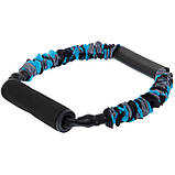 Еспандер трубчастий із ручками у захисному рукаві навантаження-25кг Zelart FI-7833-55, фото 2