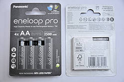 4 шт. Акумулятори Panasonic Eneloop Pro BK-3HCDE/4BE, 500циклів, АА (пальчикові) ємність 2500 мА·год mAh