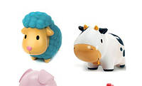 Детские игрушечный набор для ванной ферма , фигурки животных, коровки и барашка