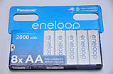 8 шт. паковання Акумулятори Panasonic eneloop bk-3mcde/8HH 2000mah, фото 5
