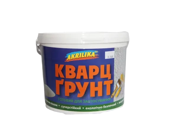 Зміцнювальна ґрунтовка з кварцовим піском "Кварц ґрунт" Akrilika 14 кг