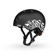 Шолом захисний дитячий Scoot&Ride із ліхтариком 45-51 см Зебра (SR-181206-ZEBRA)