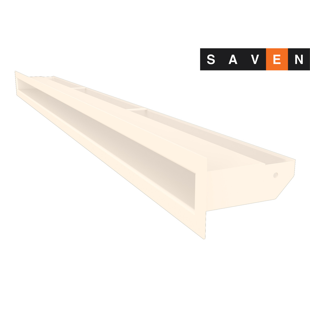 Вентиляційна решітка для каміна SAVEN Loft 60х1000 кремова, фото 1