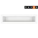 Вентиляційна решітка для каміна SAVEN Loft 90х400 біла, фото 2