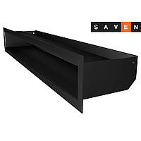 Вентиляционная решетка для камина SAVEN Loft 90х600 черная