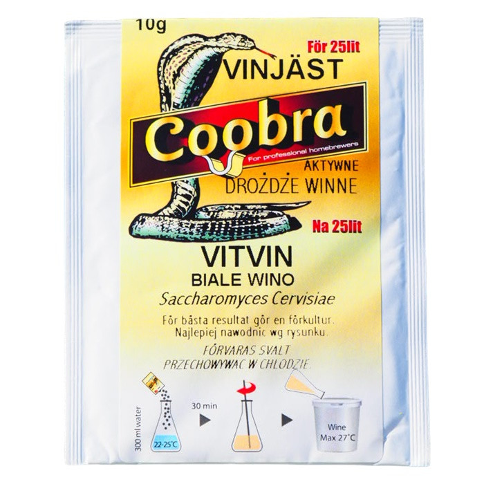 Сухі винні дріжджі Coobra Vitvin
